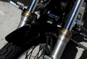 2 piece Fork Boot Covers for 41mm HD FXWG/ST, Ant. Brass Finish